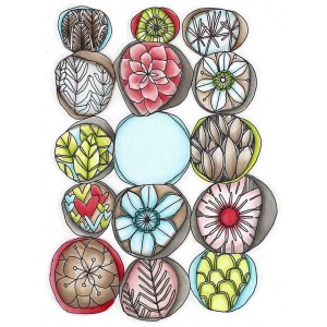 Catherine Scanlon Cling Mount Stamp - Fifteen Orbs AGC3-2752