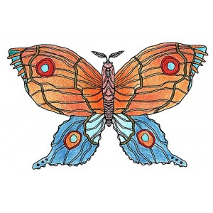 Catherine Scanlon Cling Mount Stamp - Butterfly AGC2-2785