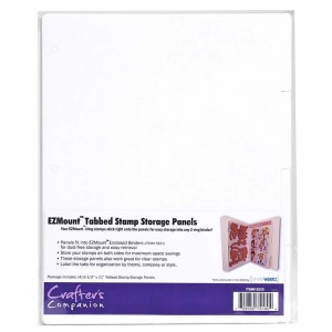 Crafters Companion EZMount Tabbed Stamp Storage Panels - SS25