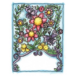Joanne Sharpe Cling Mount Stamp - Flowers Artful Cardmaker AGC2-2490