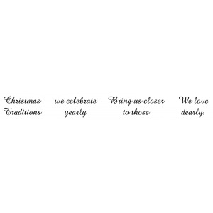 Cling Mount Stamp Set - Christmas Traditions L-1505
