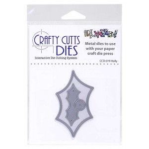 Crafty Cutts Dies - Holly Metal Die CCD-019