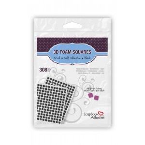 Small Black Foam Squares - SA01613