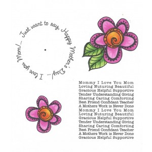 Carolee Jones Wheel Cling Stamp Set - Mother's Day ASCS-006