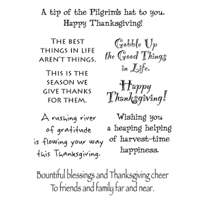 Words to the Rescue Clear Stamps - Thanksgiving SFC010