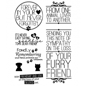 Words to the Rescue Clear Stamps: Pet Sympathy SFC028