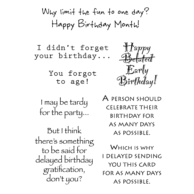 Happy Birthday Words Clear Stamps Silicone Stamp Cards Birthday