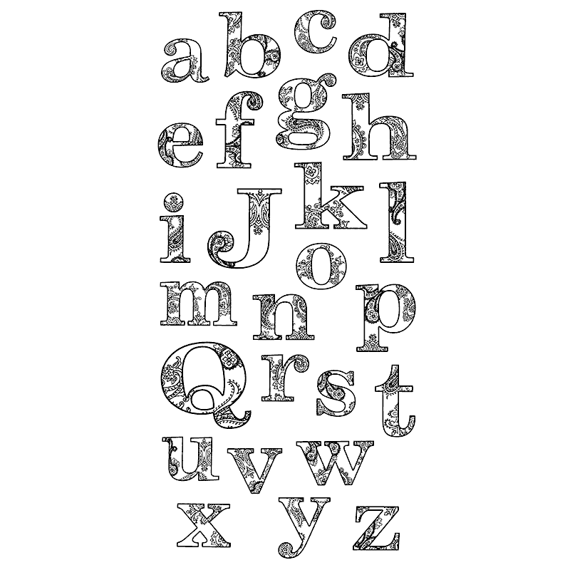 Lettering - Traceable Alphabet Stamps – Whimzees Scrapbook Studio