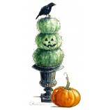 Michelle Masters Cling Mount Stamp - Topiary and Crow AGC1-2629