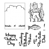 Clear Stamps: Fishing Dad View Maker ASSCS-044