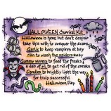 Carolee Jones Cling Mount Stamp - Halloween Survival Kit AGC1-2465