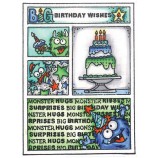 Carolee Jones Cling Mount Stamp - Monster Birthday Mini Frame AGC2-105