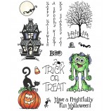 Carolee Jones Clear Stamps: Frightfully Fun Halloween ASMCS-048