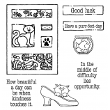 Carolee Jones Clear Stamps: Good Luck Tiny Cutts SC-2536