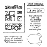 Carolee Jones Clear Stamps: Baby Tiny Cutts SC-2539