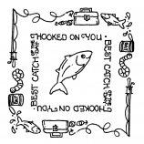 Carolee Jones Simple Squares - Fishing SC-2584