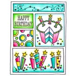 Darby New Cling Mount Stamp - Birthday Mini Frame AGC2-1408