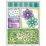 J. Clare Cling Mount Stamp - Flowers Mini Frame AGC2-825
