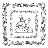 Joanne Sharpe Simple Squares - Peace on Earth SC-2464