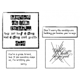 Cling Mount Stamps - Zombie Sayings L-2659