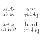 Cling Mount Stamp Set - Celebrate With Cake M-1981