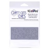 Crafty Cutts Dies - Five Petal Flower Rectangle Metal Die CCD-036