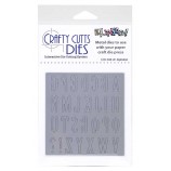 Crafty Cutts Dies - Upper Case Alphabet Metal Die CCD-040