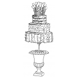 Michelle Masters Wood Mounted Stamp - Birthday Cake E2-2605