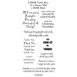 Words to the Rescue Clear Stamps - Thank You 2, LFC014