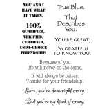 Words to the Rescue Clear Stamps - Friendship 2 SFC017