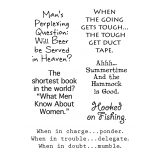 Words to the Rescue Clear Stamps - Men SFC022