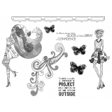 Suzanne Carillo Cling Mount Stamp Sets - Confidence BZ010
