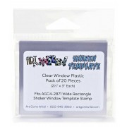 Wide Rectangle Shaker Card Clear Window Plastic