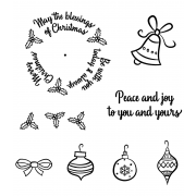 Wheel Cling Stamp Set: Christmas Blessings ASCS-009