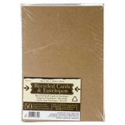 Darice A7 5” x 7” Kraft Cards and Envelopes - 1210-82