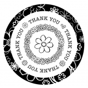 J. Clare Simple Circles: Thank You 3D SC-2430