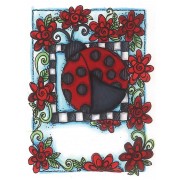 Joanne Sharpe Cling Mount Stamp - Ladybug Artful Cardmaker AGC2-2489