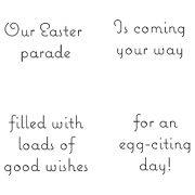 Cling Mount Stamp Set - Our Easter Parade M-1588