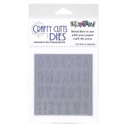 Crafty Cutts Dies - Upper Case Alphabet Metal Die CCD-040