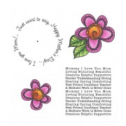 Carolee Jones Wheel Cling Stamp Set - Mother's Day ASCS-006