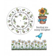 Carolee Jones Wheel Cling Stamp Set - Sunshine ASCS-004