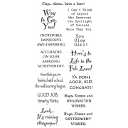 Words to the Rescue Clear Stamps - Graduation / Retirement LFC013