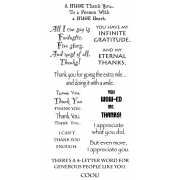 Words to the Rescue Clear Stamps - Thank You 2, LFC014