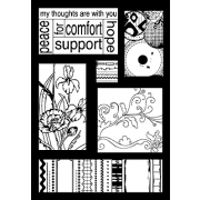 Suzanne Carillo Single Cling Mount Stamp - Peace Cutts A Part AGC3-2561