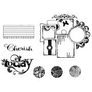 Suzanne Carillo Cling Mount Stamp Sets - Cherish Today BZ005