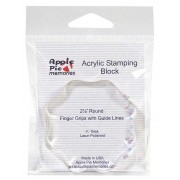 Acrylic Stamping Block - 2 1/2" Round AHZP01