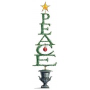 Michelle Masters Cling Mount Stamp - Peace Topiary AGC1-2683