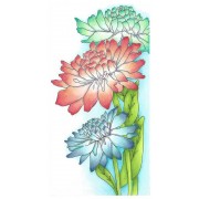 Catherine Scanlon Cling Mount Stamp - Chrysanthemum Trio AGC3-2744