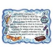 Carolee Jones Cling Mount Stamp - Holiday Survival Kit AGC1-2466