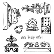 Carolee Jones Clear Stamps: Holiday What's Cookin' SC-2460